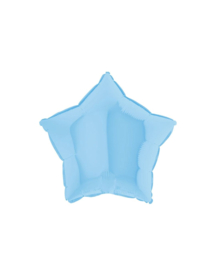 Matte blauwe ster
