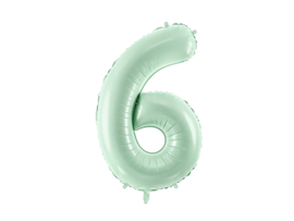 Party Deco mint cijfer 72 cm ( altijd op voorraad)