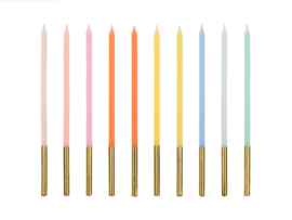 Dipped gouden fluo kaarsjes