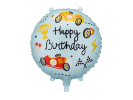 Party Deco Happy Birthday race car