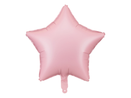 Party Deco matte lichtroze  ster