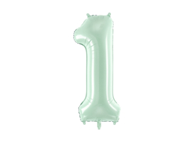 Party Deco mint cijfer 72 cm ( altijd op voorraad)