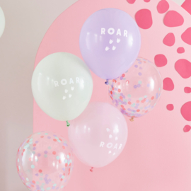 Pink roar setje 5 stuks