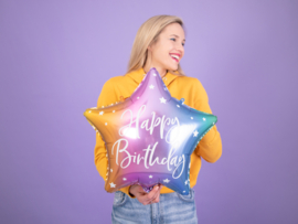 Party deco rainbow Happy Birthday ster