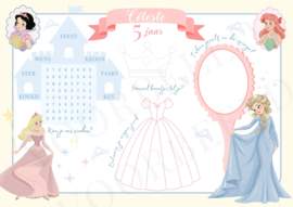 Placemat Prinses ( digitaal ontwerp)