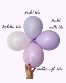 Pastel matte lila 6 stuks