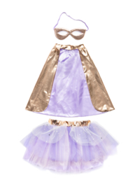 Super girl lila gold outfit