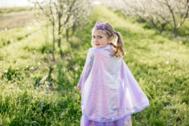 Lila sequin cape