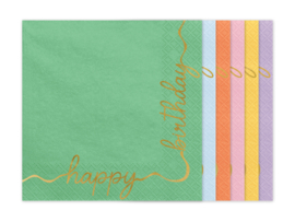 Happy colors servetten 