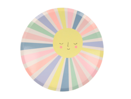 Meri Meri rainbow sun dinner bordjes