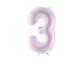 Party Deco lila cijfer 72 cm (altijd op voorraad)