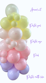 Pastel geel 6 stuks
