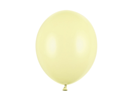 Pastel licht geel 6 stuks