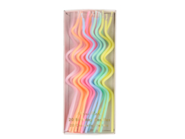 Meri Meri swirly pastel kaarsjes