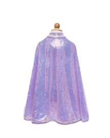 Lila sequin cape