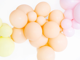 Pastel licht peach 6 stuks