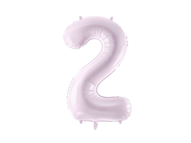 Party Deco lila cijfer 72 cm (altijd op voorraad)