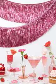 Party Deco Roze fringe slinger