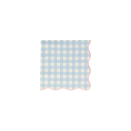 Meri Meri Gingham servetten 20 stuks