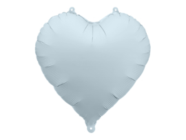 Party Deco matte lichtblauwe hartje