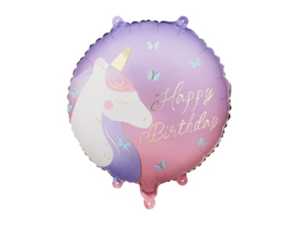 Party Deco Happy Birthday Unicorn