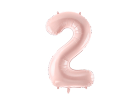 Party Deco roze cijfer 72 cm (altijd op voorraad)