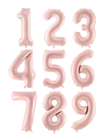 Party Deco roze cijfer 72 cm (altijd op voorraad)