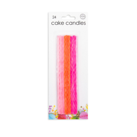 Roze lange kaarsjes