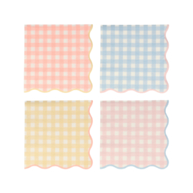 Meri Meri Gingham servetten 20 stuks