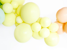 Pastel licht geel 6 stuks