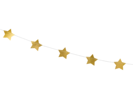 Gouden sterretjes slinger