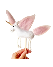 Magical unicorn pink Lila cake topper