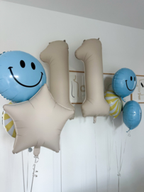Party Deco ster mat beige