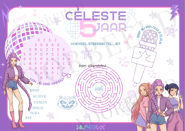 Placemat Demon Hunters KPOP ( digitaal ontwerp)