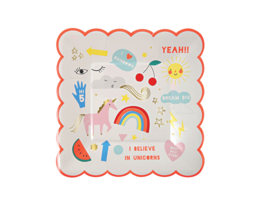 Meri Meri I believe in unicorns bordje