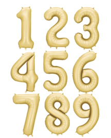 Party Deco goud satin 86 cm ( altijd op voorraad)