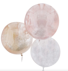 Mixed glitter orb ballonnen