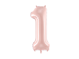 Party Deco roze cijfer 72 cm (altijd op voorraad)