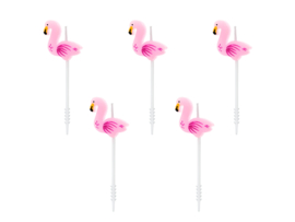 Flamingo kaarsjes