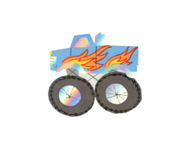 Meri Meri monster truck servetten