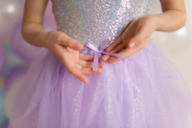 Lila Sequin prinsessen jurkje