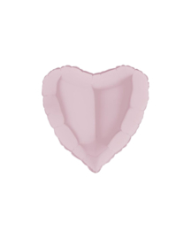 Pastel Pink mat hartje
