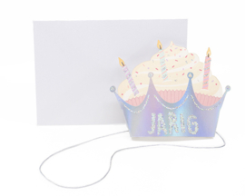 Cupcake jarig kaartje