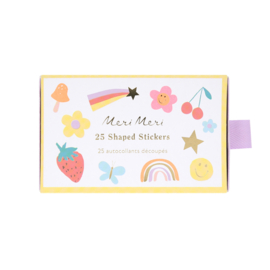 Meri meri shaped happy icon sticker