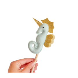 Magical seahorse cake topper
