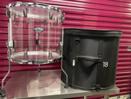 Pearl crystalbeat floortom 18x16” with GEWA bag