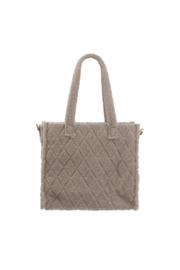Fuzy Tote Bag - Taupe