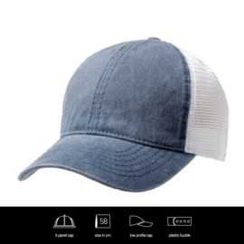 Washed Cotton Soft Mesh Trucker Cap