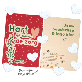 Bloeiconfetti in envelop - Zorg