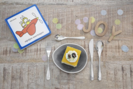 Kinderbestek Nijntje voertuigen + boekje